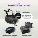 Cabeau Evolution S3 Travel Pillow - Memory Foam Neck Pillow for Airplane and Long Flights with Seat Straps for Head and Neck Support, 360 Degree Support (Steel Grey) - Image 8