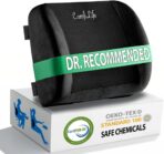 ComfiLife Lumbar Support Back Pillow Office Chair and Car Seat Cushion - Memory Foam with Adjustable Strap and Breathable 3D Mesh (Black)