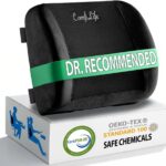 ComfiLife Lumbar Support Back Pillow Office Chair and Car Seat Cushion - Memory Foam with Adjustable Strap and Breathable 3D Mesh (Black)