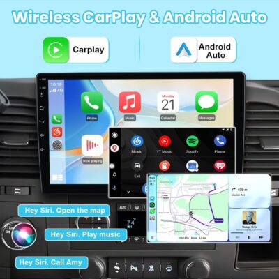 10.1" Android 13 Car Stereo for Chevy Silverado 2007-2013 Tahoe GMC Sierra Yukon, Wireless CarPlay & Android Auto, HD Touchscreen, Backup Camera, WiFi, GPS, SWC - 2GB+64GB - Image 2