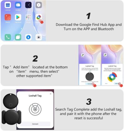 GPS Tracker for Vehicles,Hidden GPS Car Tracker with Magnetic Case,Work with Google Find My(Android Only),Real-time Global Coverage Car Locator for Truck,No Subscription&Monthly Fee/No SIM Card - Image 7