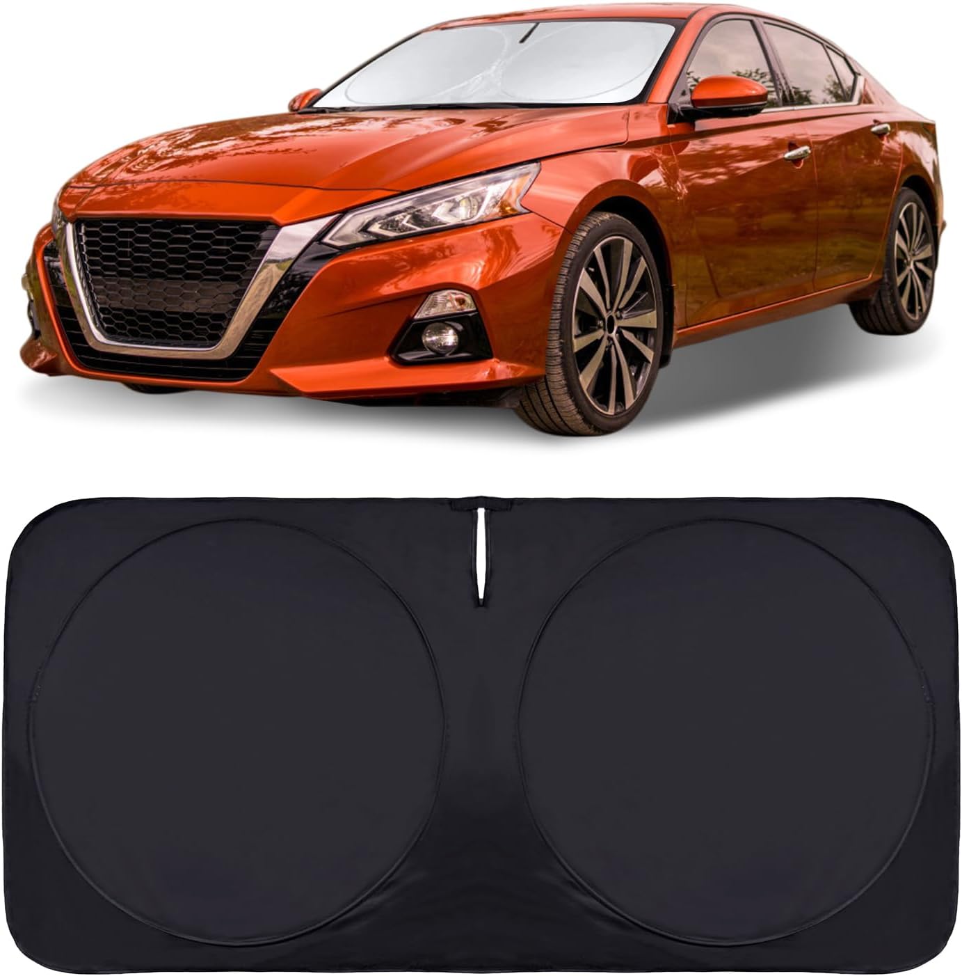 619if75StyL._AC_SL1500_.jpg INSAUTO for Altima 2024 Windshield Sun Shade Sunshade for Nissan Altima Sedan 2019-2022 2023 Windshield Cover Front Window Sun Shield Foldable Sun Visor Protector UV Heat Protection Car Accessories - Image 1