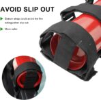 Fire Extinguisher Holder, Roll Bar Adjustable Extinguisher Strap Brackets with USA Flag Pattern, Secure Fire Extinguishers Mount Replacement for Wrangler CJ JK JKU TJ JL JLU (Black) - Image 3