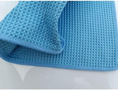 Car Cleaning Cloth 1Pcs Microfiber Wax Polishing Glass Wash Towel Soft Water Absorbent Window Clean Wipe(Blue) - Image 8