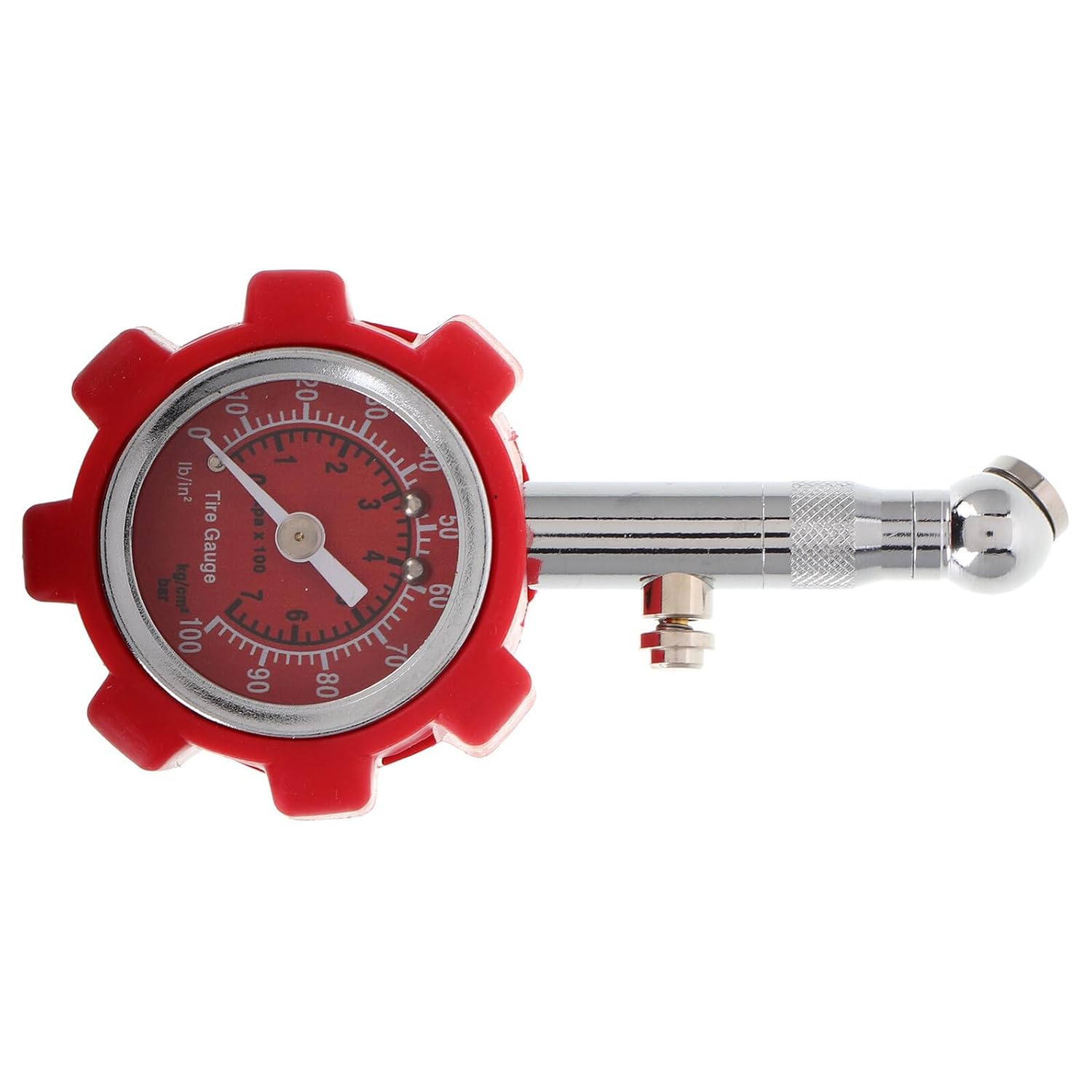 619rMlj-jlL._SL1500_.jpg Heavy Duty Tire Pressure Gauge Metal Car Tire Air Pressure Gauge Tool with Digital Display Red for Auto Monitoring - Image 1