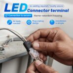 Double Wire Plug in Connector with Locking Buckle, Flame Retardant Locking Wire Quick Connectors, Suitable for Emergency Repairs, Home and Automotive Wiring, Easy to Use (20PCS) - Image 4