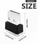 4 PCS USB LED Car Interior Ambient Lighting Kit, Portable Plug-in Atmosphere Lamp Decor Night Light, Universal Vehicle Interior Accessories for Most Cars (White) - Image 2