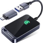 Jemluse Wireless CarPlay Adapter for Apple iPhone - Multi-User Seamless Connection for Convert Wired to Wireless Car Play Adapter - No Latency from iOS 10+ to Screen w/USB C (Gray)