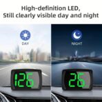 Heads Up Display for Cars HUD GPS Speedometer MPH with QC3.0 Fast Charger & Stable Silicone Pads, 2M USB Cable, Digital Speedometer for Cars Trucks, Boats SUV, Motorcycle Plug & Play - Image 2