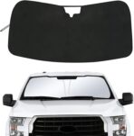 Windshield Sun Shade Compatible with 2015-2020 Ford F150 Accessories,Foldable Front Sun Visor,F-150 Sunshade,Fits Lariat,King Ranch,Platinum,XL,XLT,Limited and Raptor Model