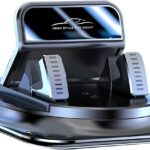 360 Degree Phone Holder Rotating Car, Dashboard Cell Phone Holder, Non-Slip Navigation Bracket, Universal for Most Cars (Black)