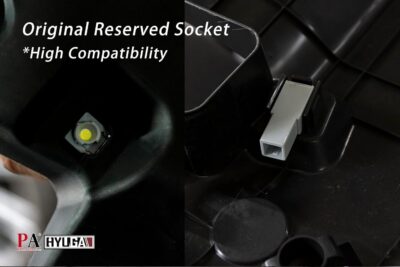 PA Ambient Light Central Console Box Light Footwell Light Glove Box Light Original Reserved Hole with Dedicated Wiring Harness Compatible with Toyota Cross Auris Subaru (RED) - Image 3