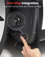 REEVAA 2026 Tesla New Model Y Juniper Accessories - Mud Flaps [Protect Paint, No Drilling Required] All-Weather Splash Guard Body Kits for Model Y Juniper 2025-2026, Black (Set of 4) - Image 5