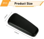 2 PCS Car Arm Rest Elbow Pads,Comfortable Car Arm Rest Cushion with Memory Foam Pad for Arm Support,Universal Car Door Armrest Pad, Universal for Most Cars, Trucks, SUVs (Black) - Image 2