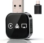 2026 Upgrade 3 in 1 Screen Mirror Adapter - Mirror Phone to Car Screen, CarPlay for iPhone/Android, Auto Connect Dual 2.4/5GHz WiFi & 5.0 (1PCS)