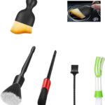 Car Interior Duster Detail Brushes, Soft Bristles Brush Car Accessories for Cleaning Dashboard Air Vent Crevice, Detailing Dusting Tool Kit for Auto Truck SUV RV