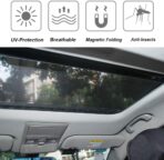 Magnetic Car Sunroof Sun Shade Breathable Mesh, Car roof Cover for Overnight Camping, Quick Install, UV Sun Protection for Moonroof and Side Window - Image 2
