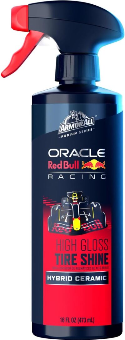 Armor All Podium Series Hybrid Ceramic High Gloss Tire Shine Spray, 16 fl oz, Long-Lasting Car Tire Shine Developed in Collaboration With Oracle Red Bull Racing - Image 8