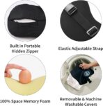 2 Pack - Car Headrest Pillow for Neck Support, 100% Memory Foam Car Neck Pillow with Sleep Mask - Universal Fit Head Rest Travel Pillow Car Pillow for Pain Relief While Driving(Contains 2 Eye Masks) - Image 3