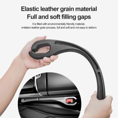 2PCS Car Seat Gap Filler Organizer with Phone Holder,[Upgrade Version] Car Seat Gap Organizer for Prevent Falling,Essential Car Accessories Car Side Seat Gap Filler (Black) - Image 5