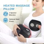 RENPHO Back Massager with Heat, Shiatsu Massage Pillow with Deep Tissue Kneading for Neck Back Shoulder, Relaxation Gifts for Mom Dad, Use at Home Office - Image 2
