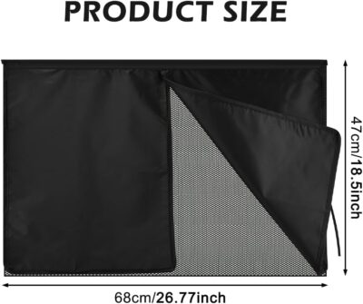 2 Pack Car Window Shades with 10 Strong Magnets 26.8"x18.5" Dual Layer Car Rear/Side Window Sunshade - Full Blackout Semi-Transparent 2-in-1 Universal Auto Sun Shade Privacy Screen - Image 2