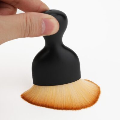 Car Detailing Brush, Soft Bristle Cleaning Brush, Scratch-Free Auto Duster Tool for Dashboard, Air Vents, Leather & Interior Cleaning (Black&Brown) - Image 6