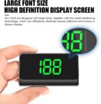 MLY 1 PC Heads Up Display, Large Font Digital Speedometer Projector, Plug and Play Color Font with Speed MPH Display, Universal Digital Speed Monitor for Car Windshield (Black) - Image 3