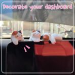 Cat Car Dashboard Decor - Cute Cat Figurine - Funny Dashboard Decor for Cute Car Ornament Gifts and Interior Decors (Kitty A) - Image 7