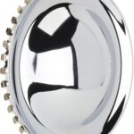Speedway Motors Full Moon Style 15 Inch Wheel Cover, Chrome Plated Design, Snap-On for Easy Installation, Alloy Steel Material, Sold Individually