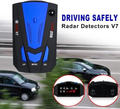 Car Radar Detector 360° GPS Speed Police Safe 16 Band Voice Alert,1080P HD Auto Focus Webcam with Microphone (Blue) - Image 4