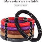 Car Steering Wheel Cover with Durable PU Leather, Universal 18 inch Fit for Car Truck SUV, Breathable Anti Slip Auto Steering Wheel Covers for Men and Women - Image 2