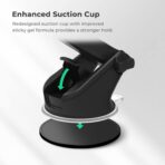 iOttie Easy One Touch Signature Dashboard & Windshield Universal Car Mount Phone Holder Desk Stand with Suction Cup Base and Telescopic Arm for iPhone, Samsung, Google, More Smartphones - Image 6