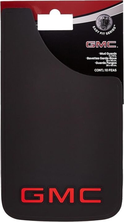 Plasticolor 000545R01 GMC Logo Easy Fit Mud Guard -19 x 11 inch -Set of 2 - Image 3