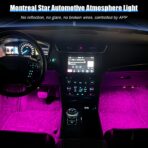 Car Interior LED Light, 4 in 1 RGB Vehicle Underdash Ambient Lighting Kit with Music Sync & APP/Remote Control, USB Port Auto Inside Footwell Decoration Lamp, Universal Fit - Image 6