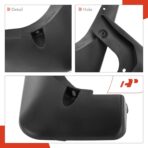 A-Premium Set of 4PCS Mud Flaps Splash Guards Mudguards Mudflaps with Hardware Kits Accessories Compatible with Toyota RAV4, 2013-2015, Sport Utility, Black Color, Front LH RH and Rear LH RH - Image 7
