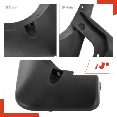 A-Premium Set of 4PCS Mud Flaps Splash Guards Mudguards Mudflaps with Hardware Kits Accessories Compatible with Toyota RAV4, 2013-2015, Sport Utility, Black Color, Front LH RH and Rear LH RH - Image 7