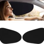 2-Pack Car Side Window Sun Shade | Black Gel Electrostatic UV Protection Sunshade | Universal Fit 99% Vehicles | Foldable Car Shades