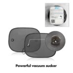 Car Shade for Window Interior Screen Double-Layer Mesh Sun Block, Protect Baby from Sunlight, UV Rays (2 Pcs) - Image 2