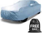 iCarCover 18-Layer Car Cover Waterproof All Weather, Premium Quality Car Covers for Automobiles, UV Protection, GR Supra, LXS SC, Cayman, 718, 911, 350Z, Fits 164-173 Inches