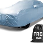 iCarCover 18-Layer Car Cover Waterproof All Weather, Premium Quality Car Covers for Automobiles, UV Protection, GR Supra, LXS SC, Cayman, 718, 911, 350Z, Fits 164-173 Inches