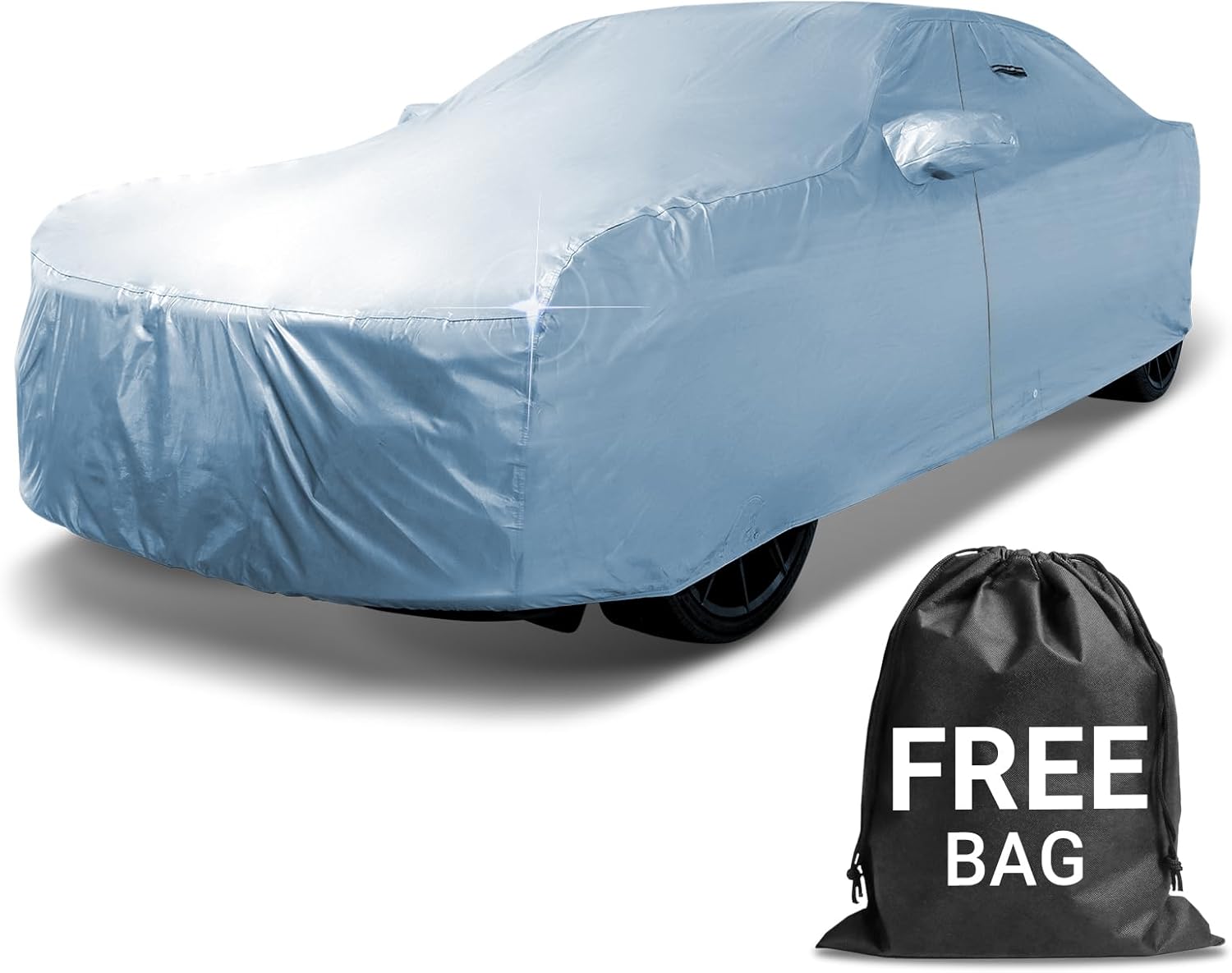 61CDXOpWGL._AC_SL1500_.jpg iCarCover 18-Layer Car Cover Waterproof All Weather, Premium Quality Car Covers for Automobiles, UV Protection, GR Supra, LXS SC, Cayman, 718, 911, 350Z, Fits 164-173 Inches - Image 1