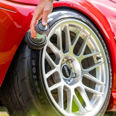 ExoForma Flow Tire Shine Applicator | Reusable Car & Truck Tire Dressing Applicator for No-Drip, Streak-Free Shine | Works with All Tire Shine & Gels | Professional Car Detailing Tool - Image 4