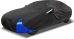 X AUTOHAUX 3L Car Cover Waterproof Snowproof All Weather for Car Outdoor Full Car Cover Rain Sun Protection Universal Fit for Sedan 178"-185"
