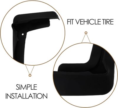 Car Mud Flaps and Mudguard Kit for 2021 Golf Edition, Soft Rubber Front and Rear Splash Guards, Universal Tire Protector Exterior Accessories for Cars - Image 3
