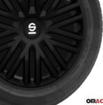 Sparco Wheel Covers Bergamo - 16-inch - Black - Set of 4 Pieces - Image 6