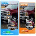 Fog Lights Always On Adapter Harness for 2015-2023 Chevy Tahoe Equinox Suburban Silverado GMC Yukon Sierra All Lights On Mod Fog High Low Beam On Harness GM Universal 6 High Mod Kit - Image 4