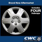 Premium Replica Hubcap Set, Replacement for Toyota Corolla 2005-2008, 15-inch Wheel Cover (4 Pieces)