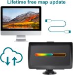 GPS Navigator for Car 7-inch HD Touch Screen Voice Turn Alert Speed Limit Red Light Alert Truck Car GPS Navigation with pre-Installed North American maps and Free Lifetime Updates. - Image 4