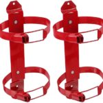 TEHAUX 2-Pack Heavy Duty Fire Extinguisher Mount Bracket for Home, Car, RV, Truck, & Off-Road Vehicles - Secure Wall/Vehicle Holder